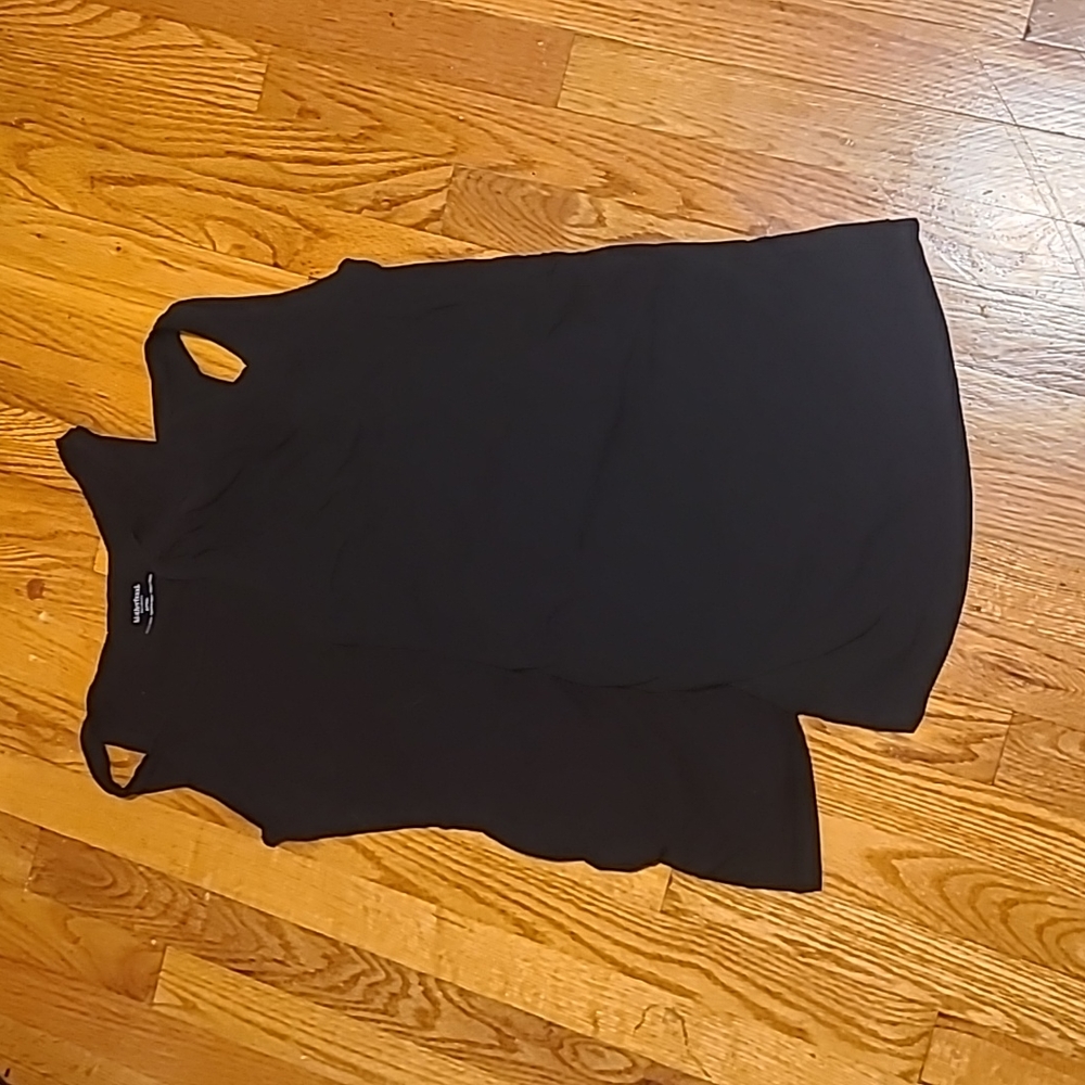 Lot of 2 bundled black maternity tank tops one size small one size med